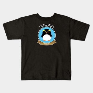 Fiordland Penguin - Know Your Penguins Kids T-Shirt